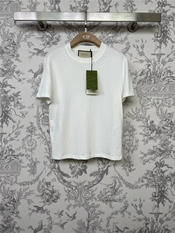 gucci pure cotton T-shirt cheap designer replica clothes