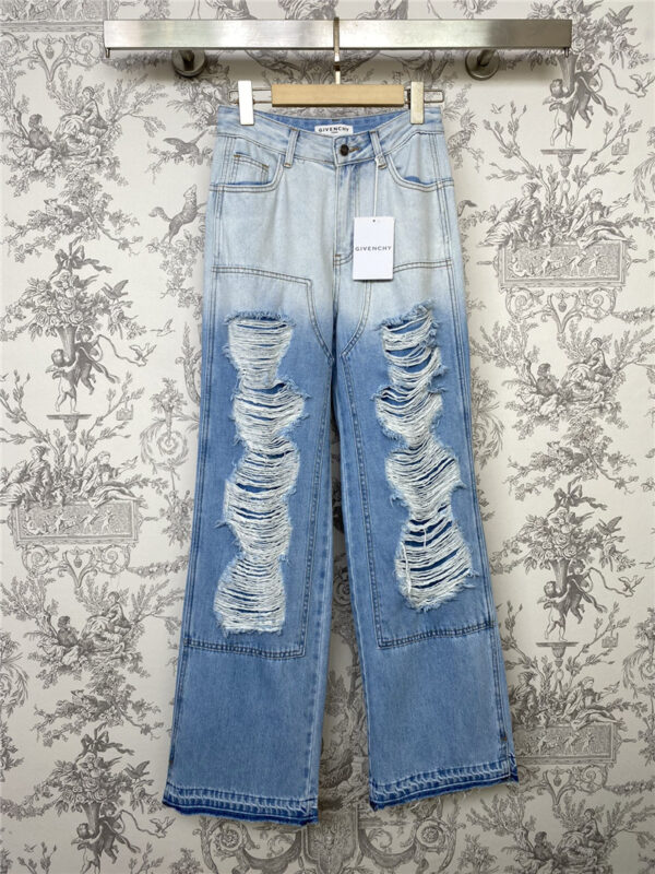 Givenchy new distressed jeans