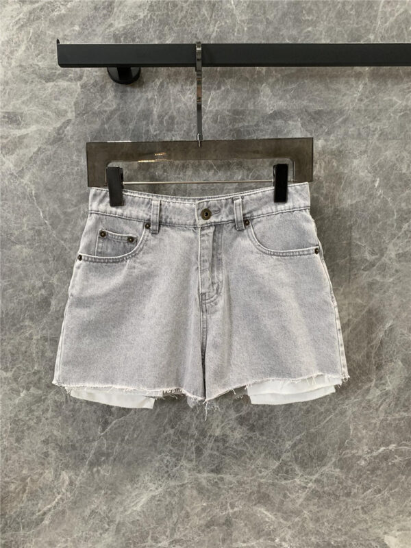 miumiu work style denim shorts replica clothing sites