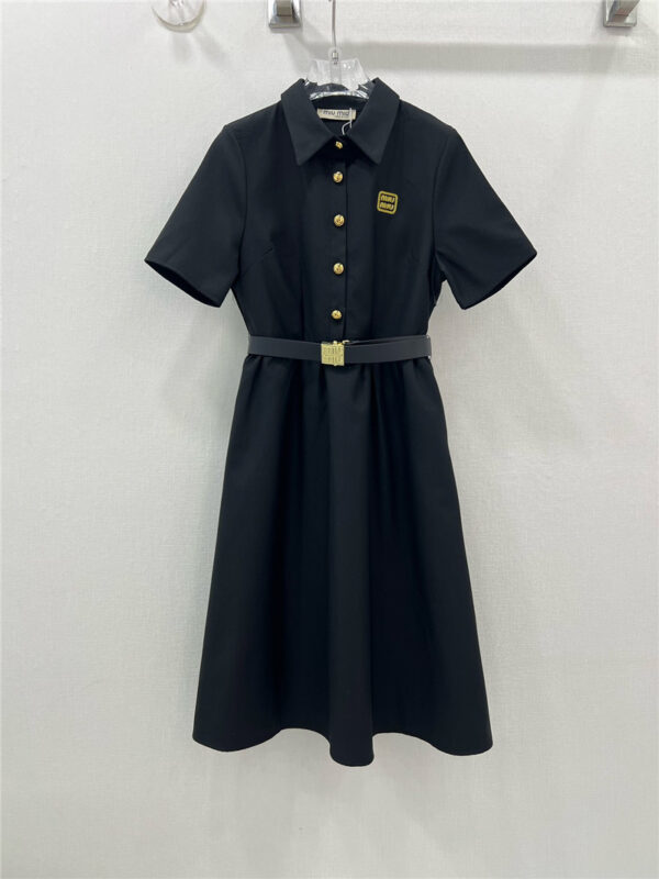 miumiu new lapel dress replica clothing sites