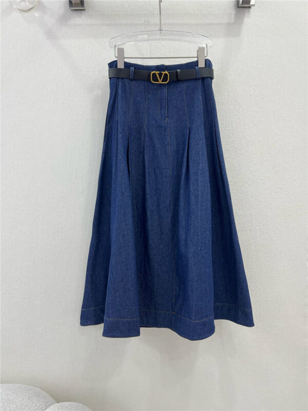 valentino new denim skirt cheap replica designer clothes