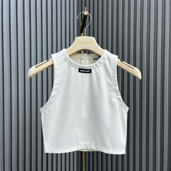 miumiu fashionable slim fit short vest replica clothes