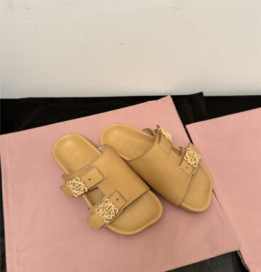 loewe new leather slippers for couples