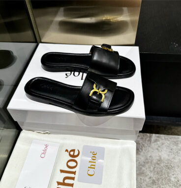 Chloé leather slippers maison margiela replica shoes