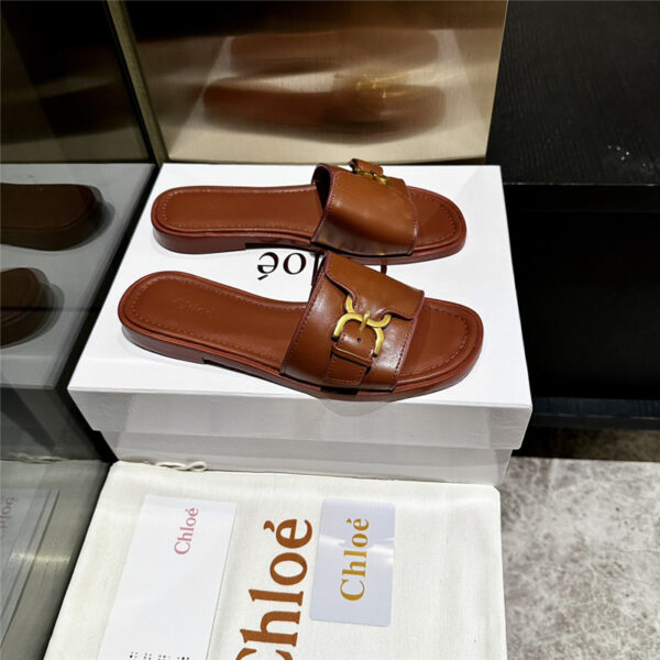 Chloé leather slippers maison margiela replica shoes
