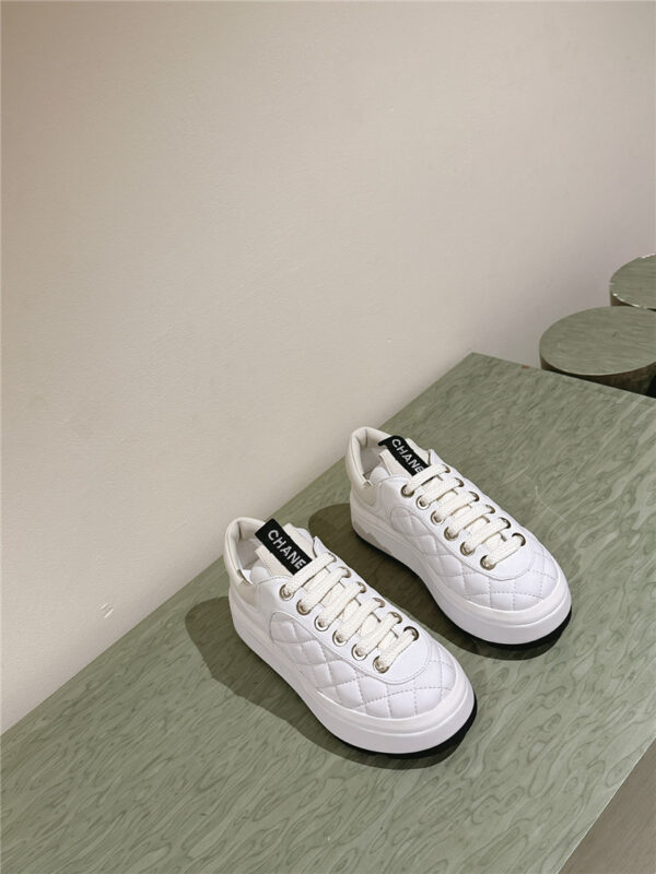 chanel popular black and white sneakers margiela replica shoes
