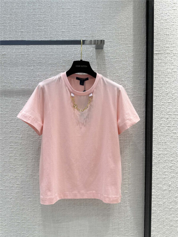 louis vuitton LV girly pink T-shirt replica clothing sites