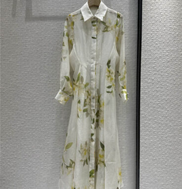 zimm magnolia floral print long shirt dress replica clothing sites