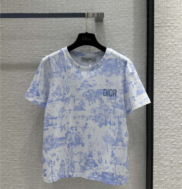 dior parent-child series limited printed T-shirt replicas clothes