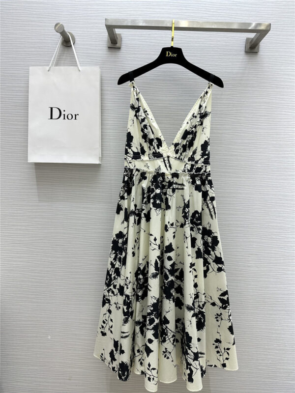 dior floral print sundress cheap replica designer clothes