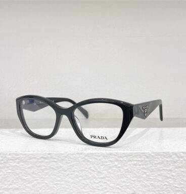 prada stylish triangle logo optical glasses frames