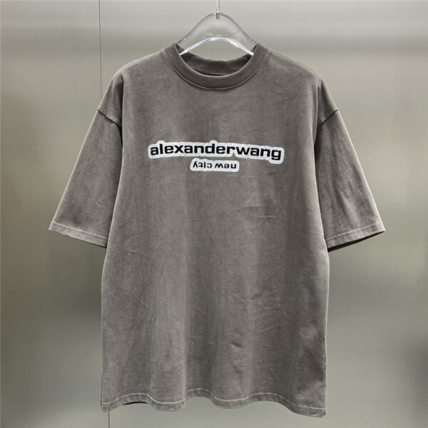 alexander wang letter logo round neck T-shirt replicas clothes