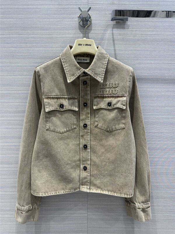 miumiu denim jacket replica designer clothes