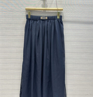 BC silver stripe long skirt replica d&g clothing