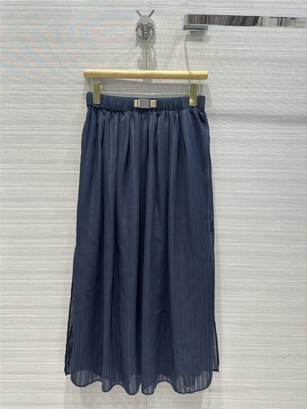 BC silver stripe long skirt replica d&g clothing
