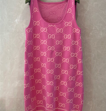 gucci pink knitted sundress replica clothing sites