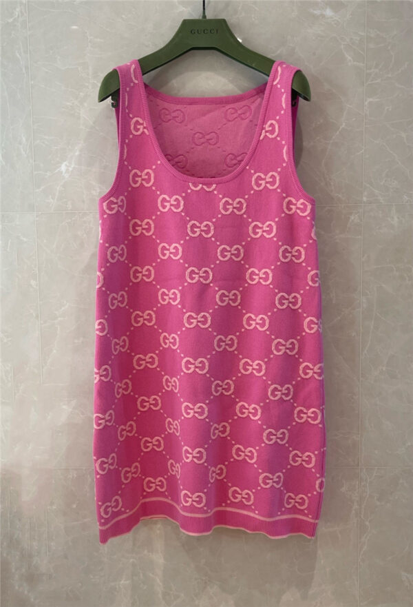 gucci pink knitted sundress replica clothing sites