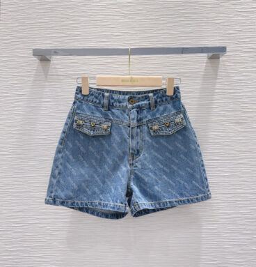 miumiu denim shorts cheap replica designer clothes