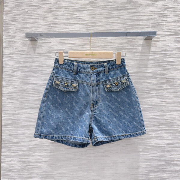 miumiu denim shorts cheap replica designer clothes
