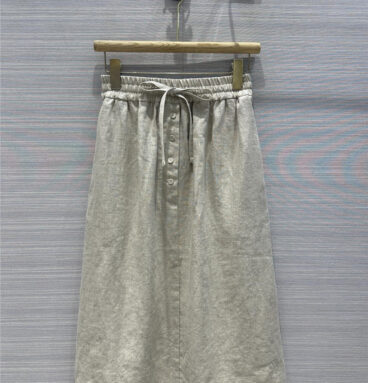 jil sander cotton and linen long skirt replica d&g clothing