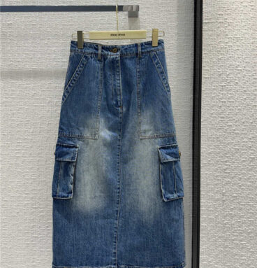 miumiu work pocket temperament skirt replica d&g clothing