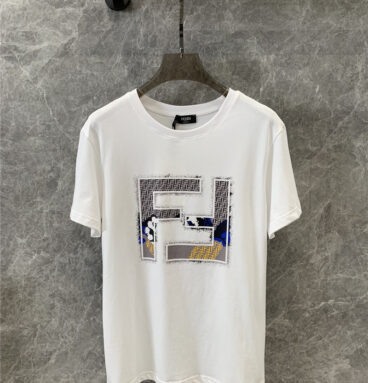 fendi FF letter print short-sleeved T-shirt replica d&g clothing