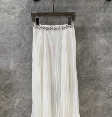 valentino studded pleated skirt replica designer clothes