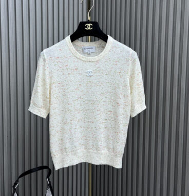 chanel knitted short sleeve top replica d&g clothing