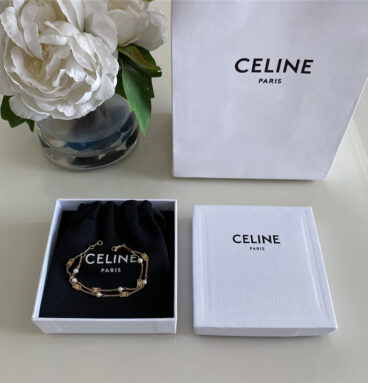 Celine Arc de Triomphe Pearl Necklace/Bracelet