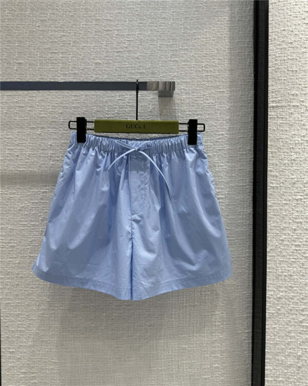 gucci aqua blue cotton shorts replica clothing