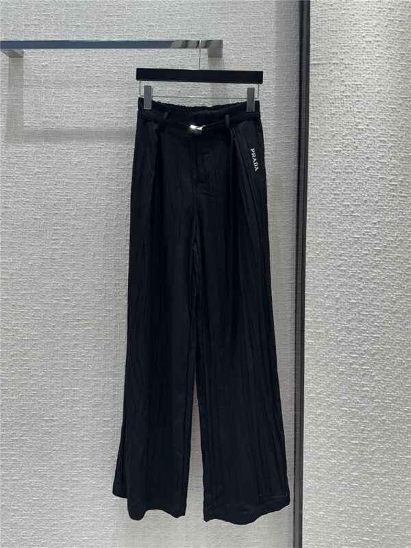 prada washed wrinkled casual pants replica clothing sites