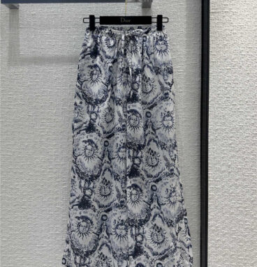 dior jouy printed pattern casual trousers replica d&g clothing