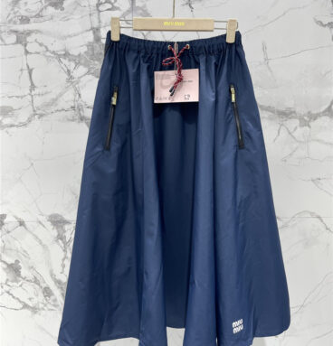 miumiu work style contrast letter skirt replicas clothes