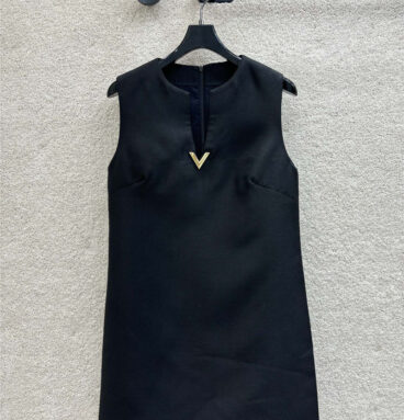 valentino v button sleeveless dress replica clothing sites