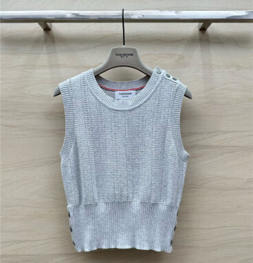 ThomBrowne hollow knitted vest replicas clothes