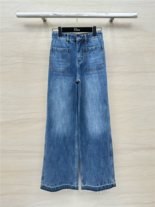 dior double pocket straight jeans replica clothes