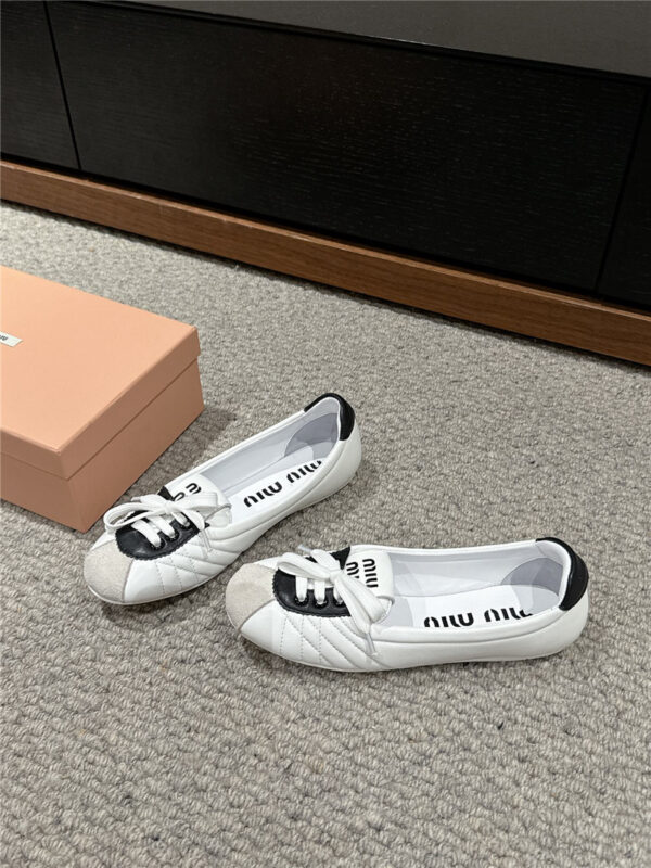 miumiu flat bun shoes replica shoes