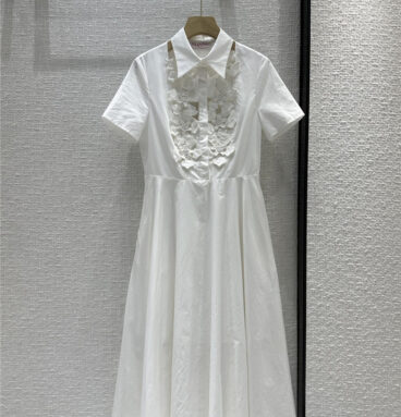 valentino French elegant white maxi dress replica clothes