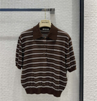 miumiu striped polo top replica d&g clothing
