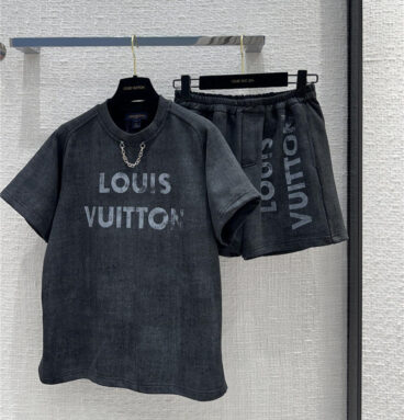 louis vuitton LV printed logo sports suit replica clothes