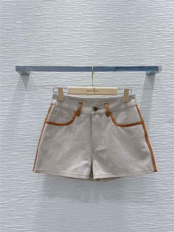 miumiu mid-century nostalgic style shorts replica clothing