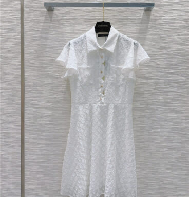 louis vuitton LV small flying sleeve dress replica d&g clothing