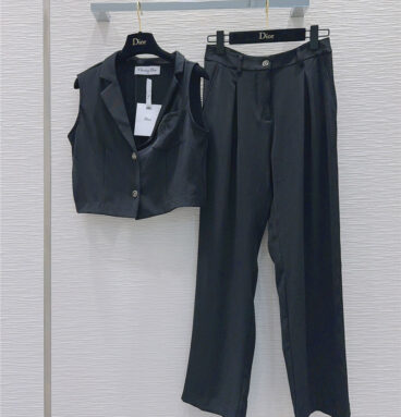 dior vest top + personalized trousers suit replica clothes