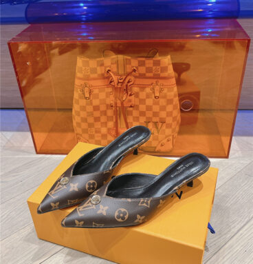 louis vuitton LV pointed toe high heel sandals replica shoes