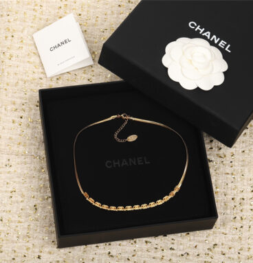 chanel gold c snake bone chain bracelet