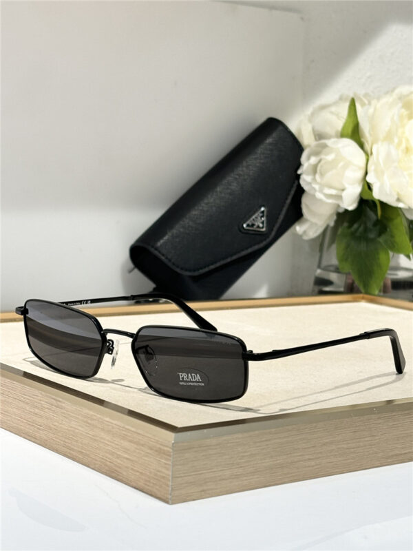 prada retro ultra narrow frame sunglasses
