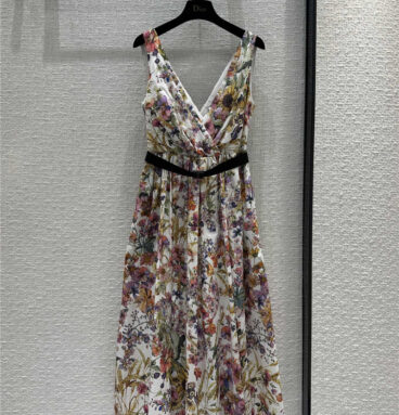 dior Rui flower world pattern long skirt replica designer clothes