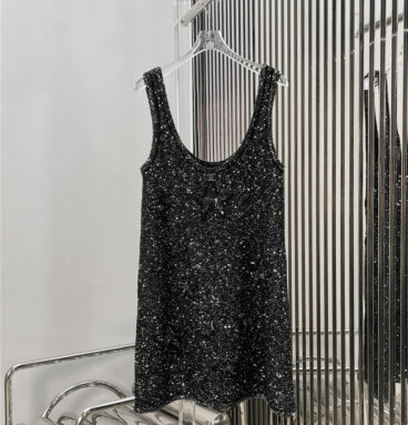 chanel starry knitted dress replicas clothes