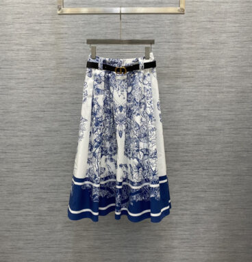 dior printed long hem skirt replica d&g clothing