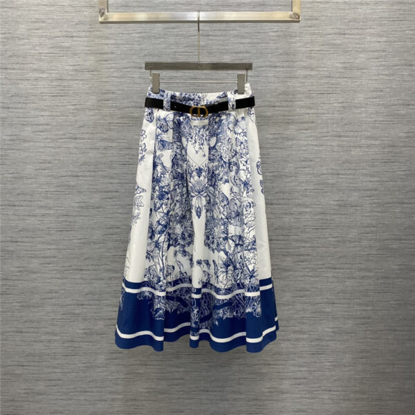 dior printed long hem skirt replica d&g clothing